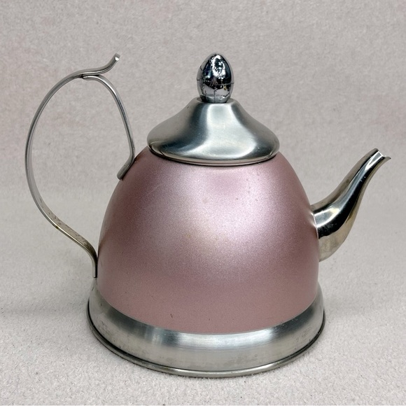 Creative Home Matte Metal Teapot-Pink-Homewares-Kitchen-Housewares-Cottagecore - Picture 1 of 12